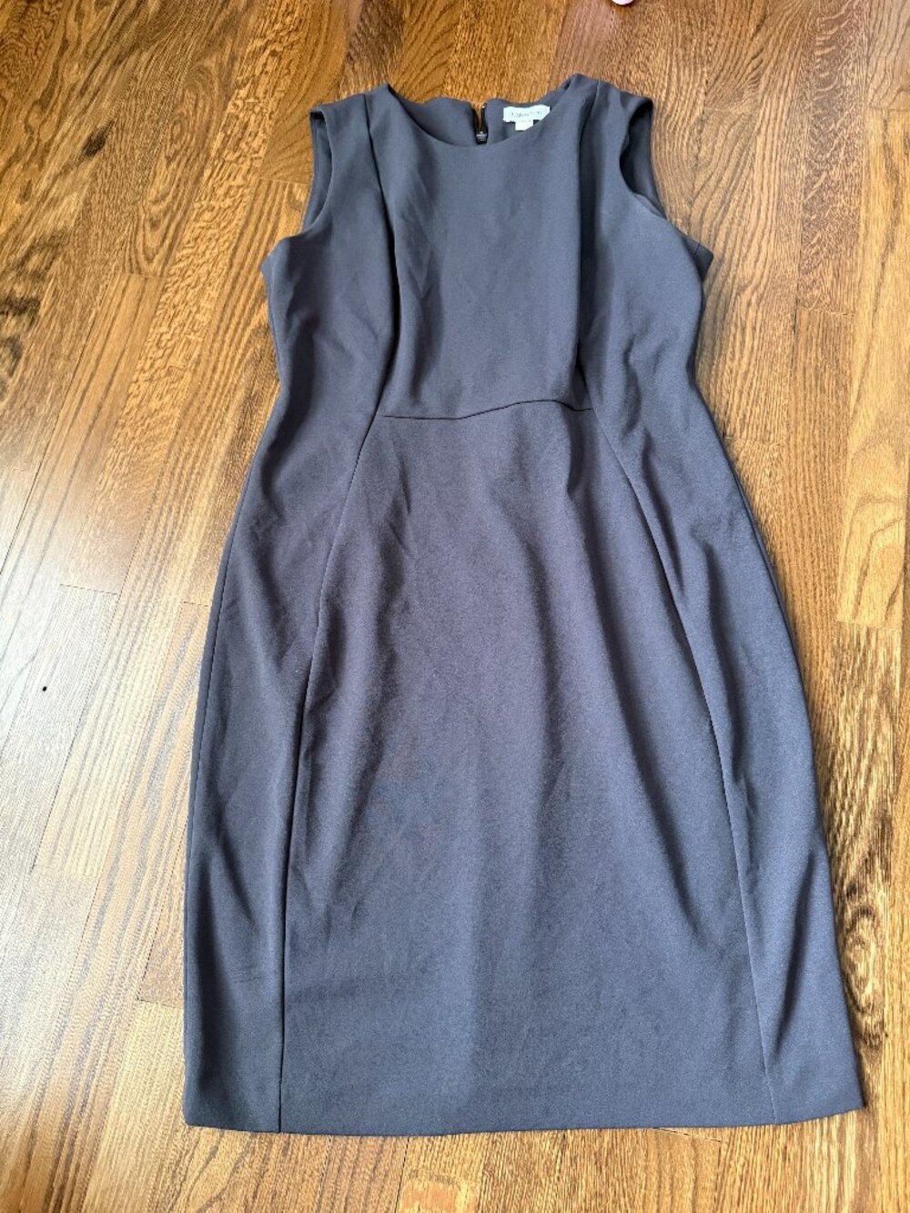 Calvin Klein Gray Sheath Dress Size 14
